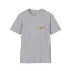 Gold Crown Pocket Tee — Minimal Royal Graphic T-Shirt