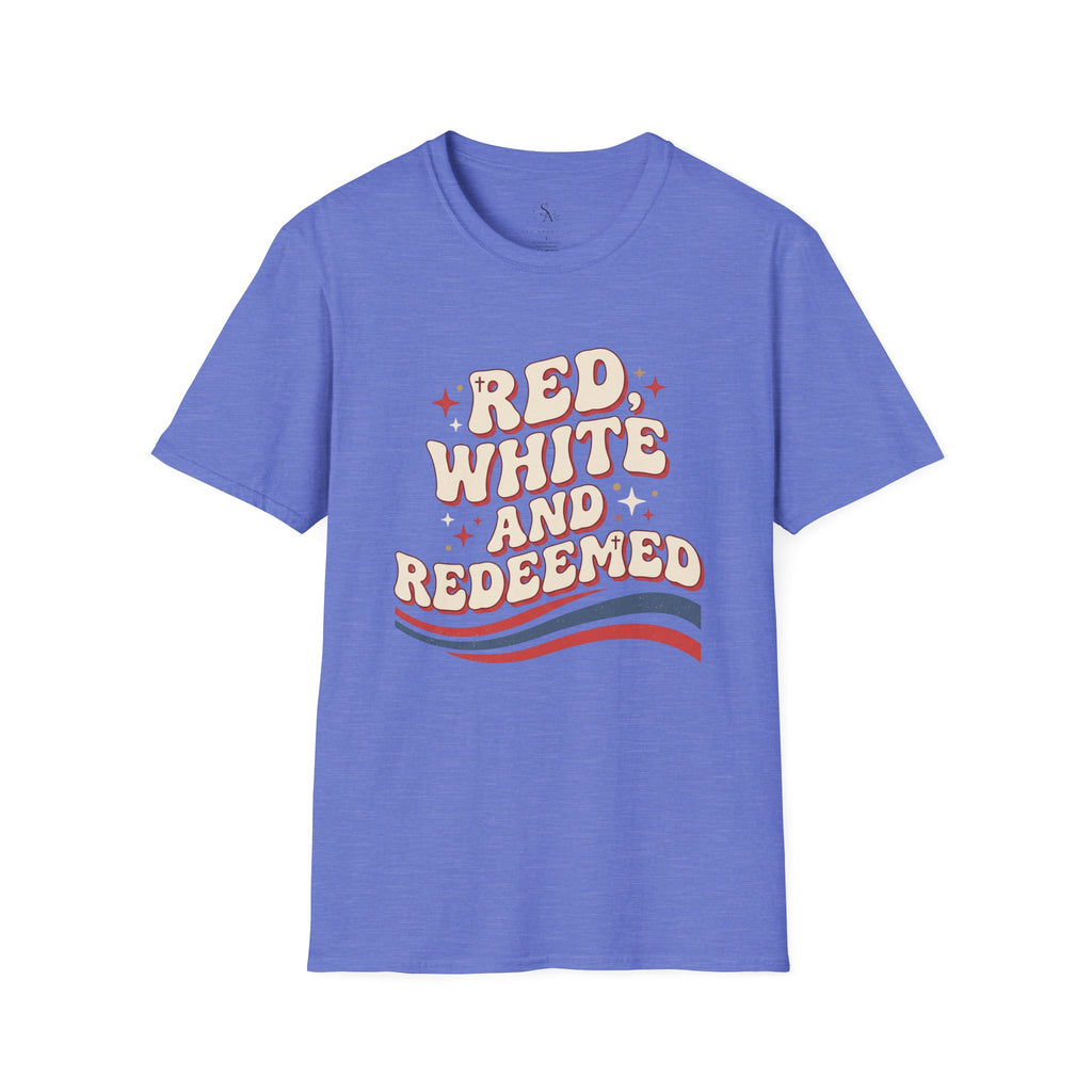 Patriotic "Red, White and Redeemed" T-Shirt