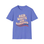 Patriotic "Red, White and Redeemed" T-Shirt