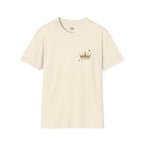 Gold Crown Pocket Tee — Minimal Royal Graphic T-Shirt