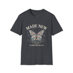 Made New Butterfly T-Shirt — 2 Corinthians 5:17 Christian Faith Tee