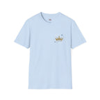 Gold Crown Pocket Tee — Minimal Royal Graphic T-Shirt