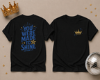 Gold Crown Pocket Tee — Minimal Royal Graphic T-Shirt