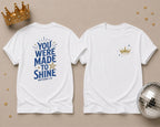 Gold Crown Pocket Tee — Minimal Royal Graphic T-Shirt