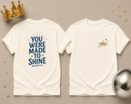 Gold Crown Pocket Tee — Minimal Royal Graphic T-Shirt