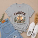 Chosen Cross T‑Shirt — "Chosen: Set Apart by Grace" Christian Tee