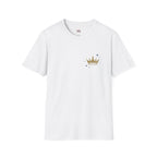 Gold Crown Pocket Tee — Minimal Royal Graphic T-Shirt