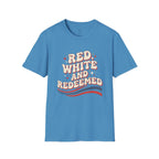 Patriotic "Red, White and Redeemed" T-Shirt